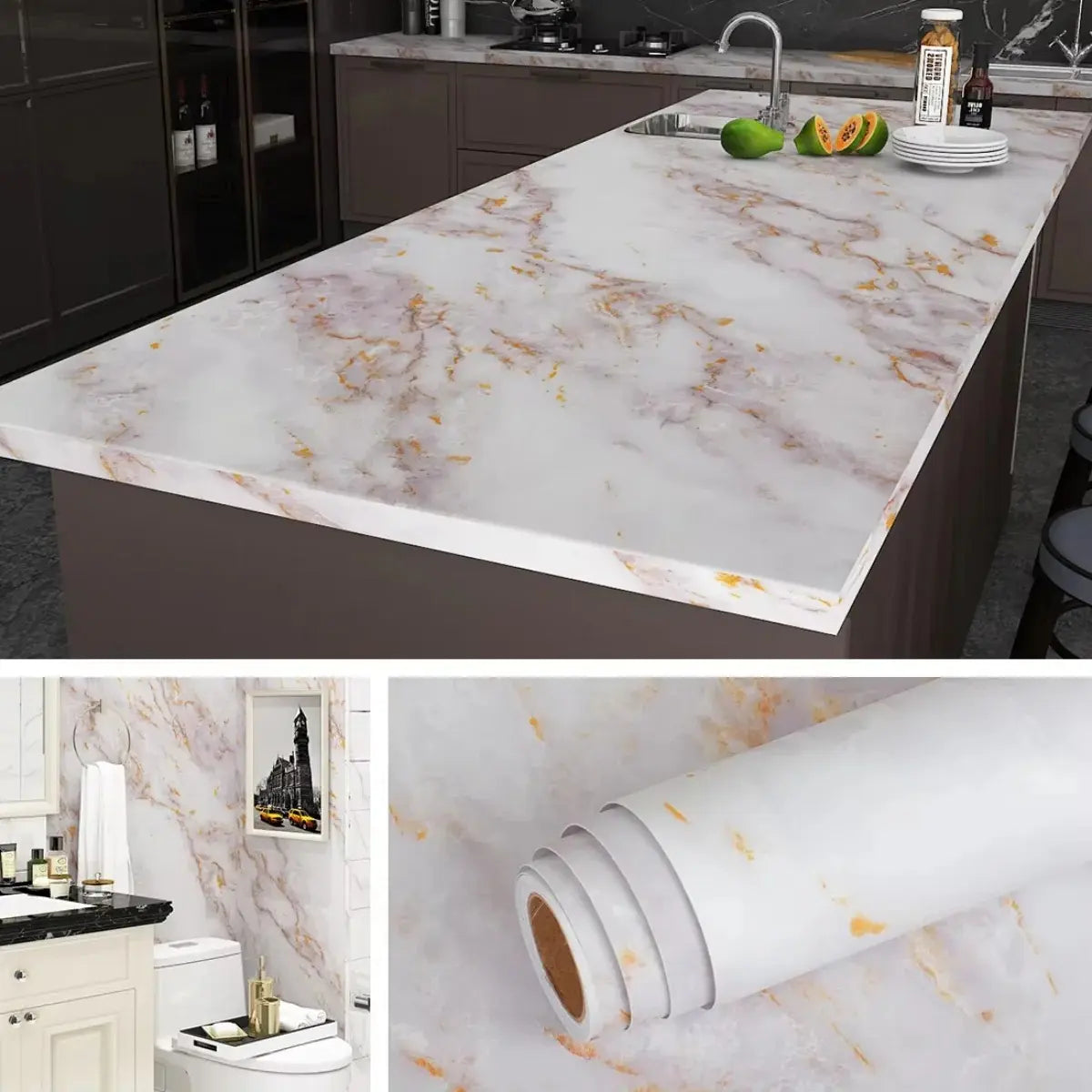 Marmol Pro® - Mármol Adhesivo Premium - 50%OFF 2mx60cm