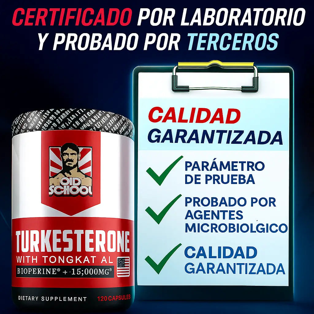 TURKESTERONE® - Turkesterona + Tongkat Ali: Fuerza Real, Recuperación Más Rápida