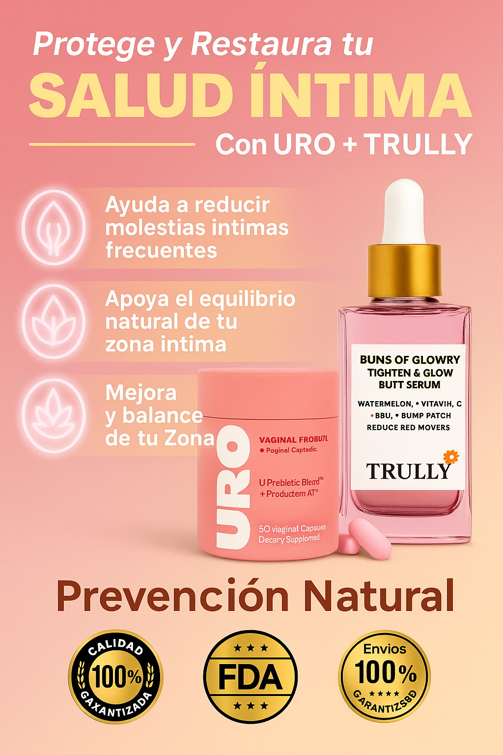 Kit Íntimo Aroma & Equilibrio - Truly Serum + Probioticos