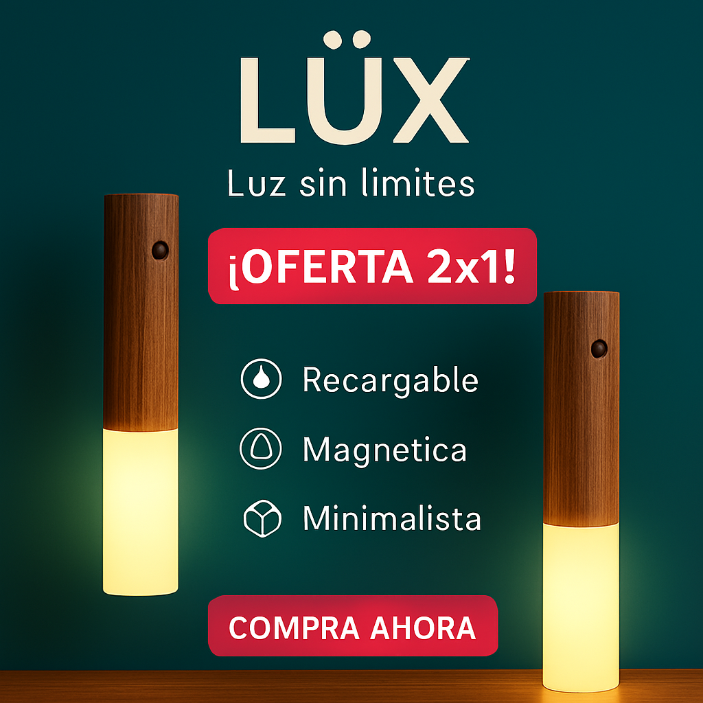 LÜX 2 Lamparas Led - Instala sin herramientas  y transforma cualquier espacio en algo extraordinario