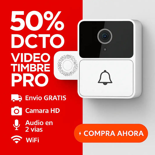 TimbreVideo Pro - Timbre Inteligente Wi-Fi con Cámara: Seguridad y Control desde tu Celular