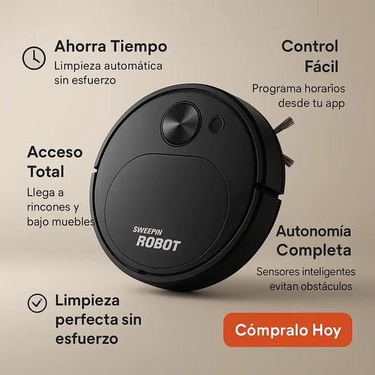 Robotina® — Tu asistente inteligente para pisos impecables, sin esfuerzo.