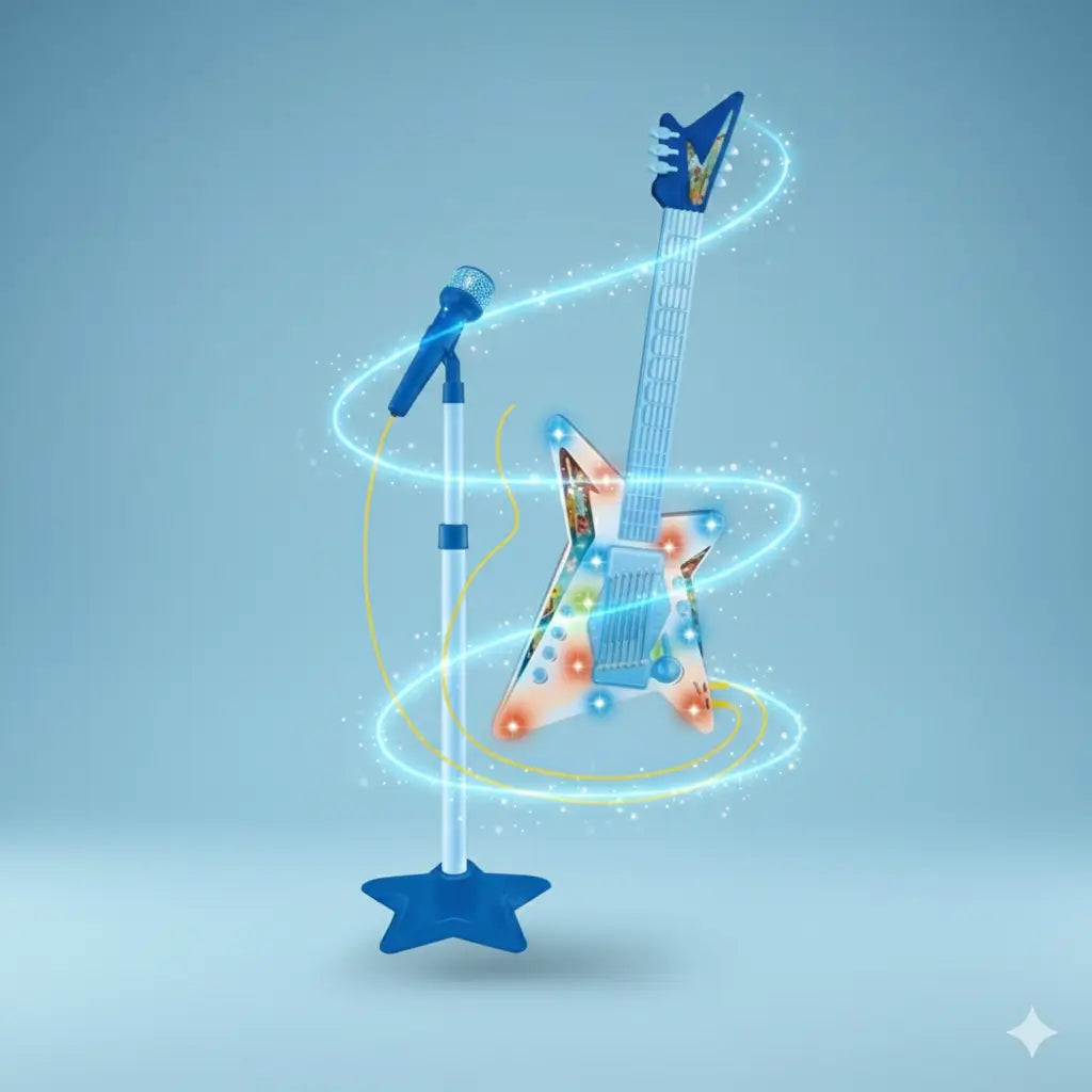 SingerStar® ¡Convierte a tu hijo en una estrella con la guitarra y micrófono que lo hará brillar!