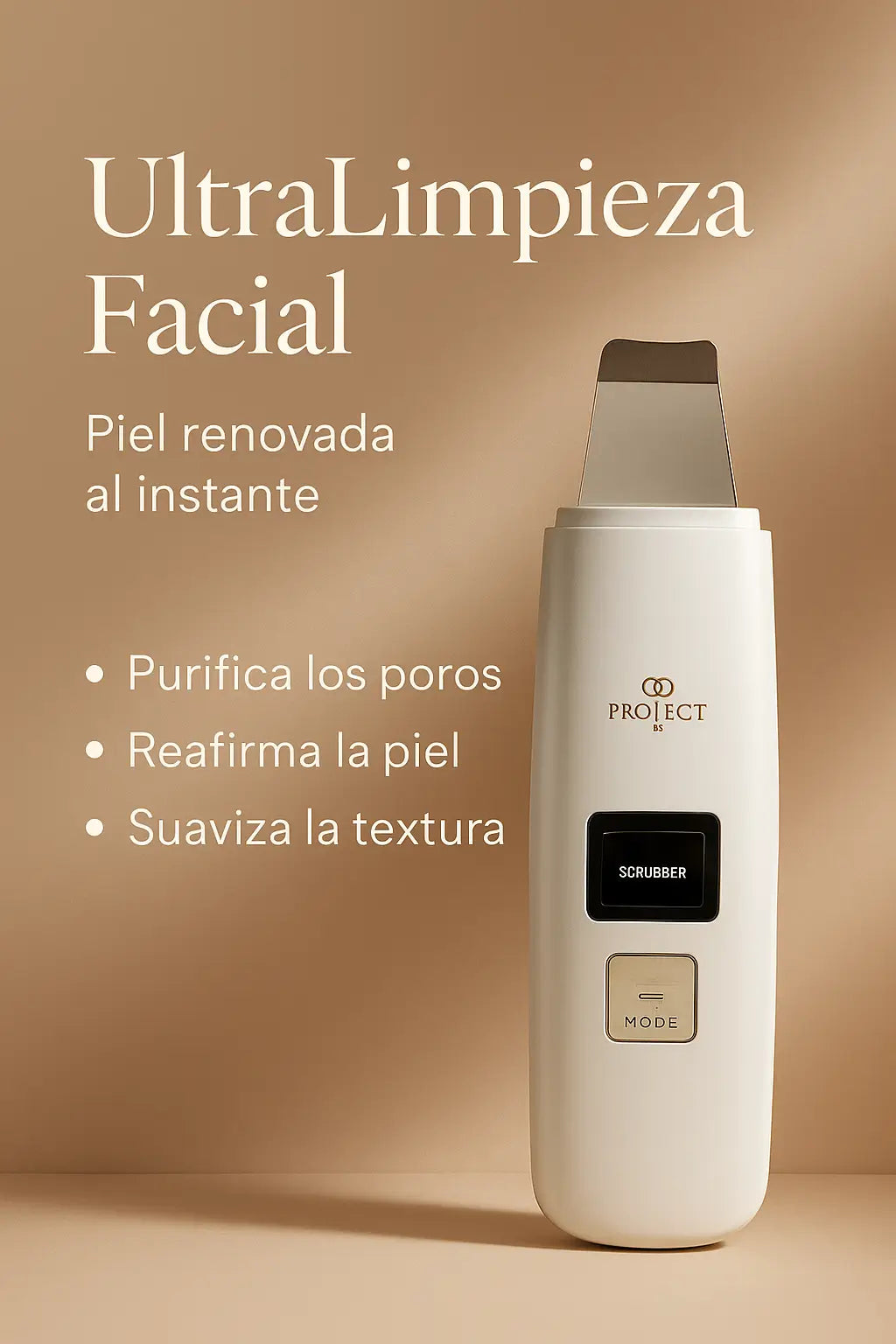 UltraLimpieza Facial - Spa facial en casa: Limpieza ultrasónica + iónica para una piel visiblemente más limpia y luminosa