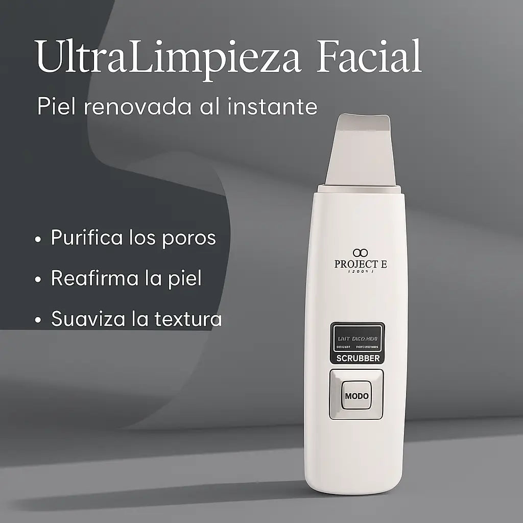 UltraLimpieza Facial - Spa facial en casa: Limpieza ultrasónica + iónica para una piel visiblemente más limpia y luminosa