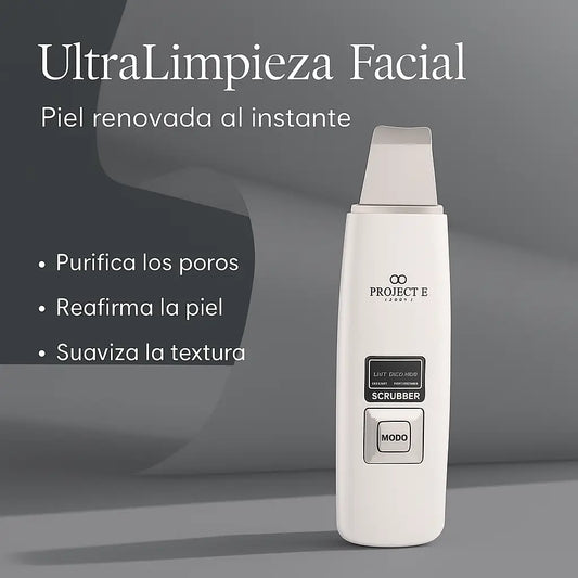 UltraLimpieza Facial - Spa facial en casa: Limpieza ultrasónica + iónica para una piel visiblemente más limpia y luminosa