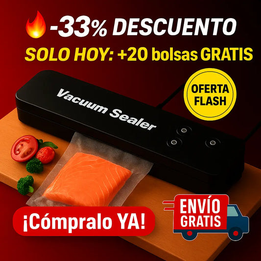 SellaFácil® + 20 Bolsas Gratis - Ahorra dinero, tiempo y conserva todo fresco