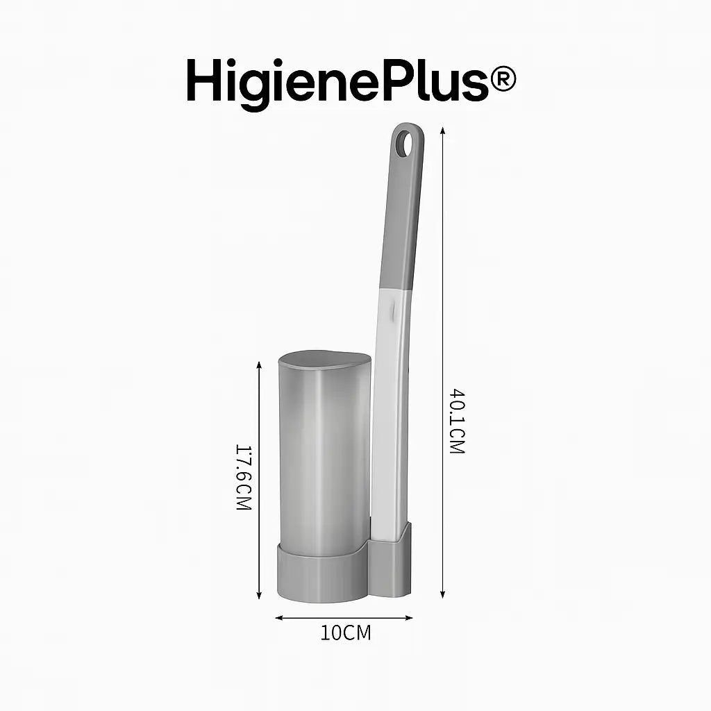 HigienePlus® - Cepillo con 16 Almohadillas para Inodoro