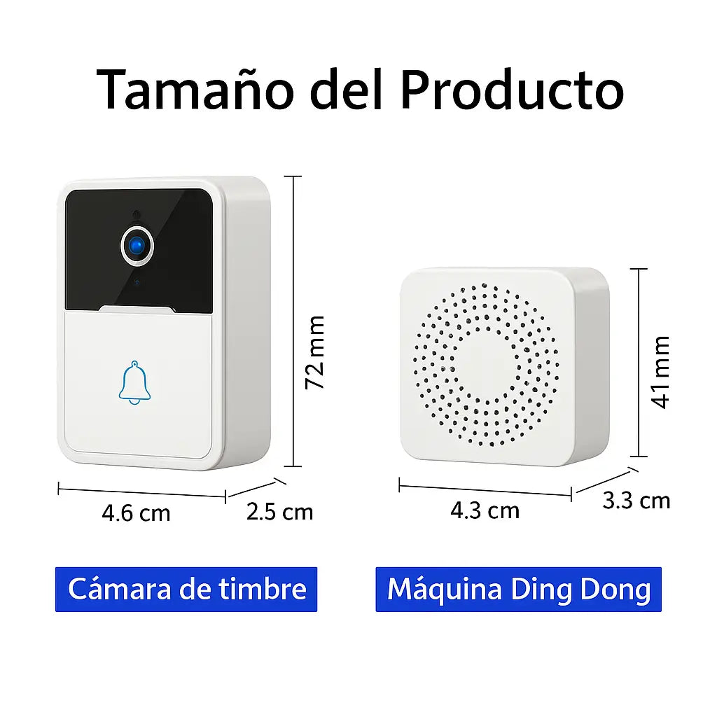TimbreVideo Pro - Timbre Inteligente Wi-Fi con Cámara: Seguridad y Control desde tu Celular