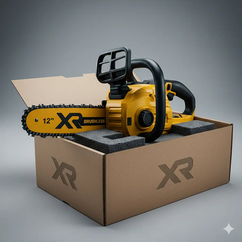 Motosierra Inalambrica Profesional XR Brushless 12" + 2 Baterias – Potencia Inalámbrica para Cortar sin Límites ⚡