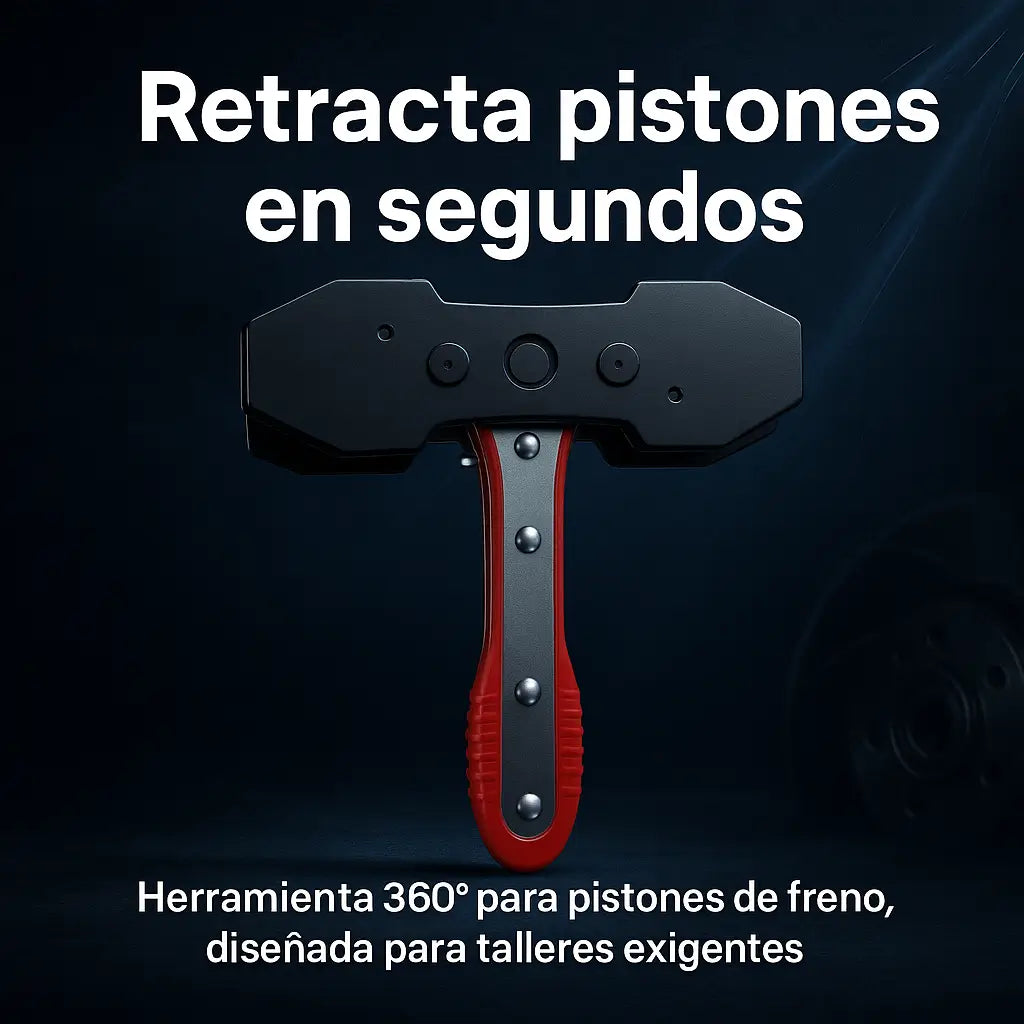 Compresor de Pistones de Freno 360° con Carraca – Herramienta Profesional para Talleres