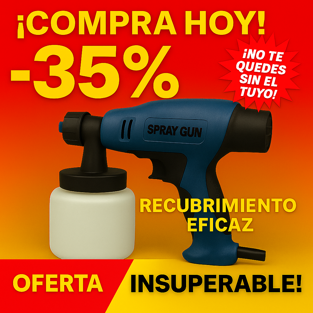 🔥 TurboSpray Pro – La pistola que pinta y fumiga como un Pro