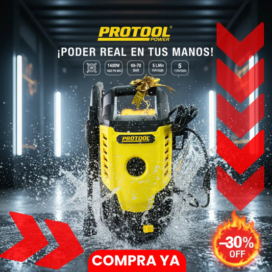 HidroLavadora Pro® - Ideal para lavar Carro, Moto y Fachadas sin esfuerzo